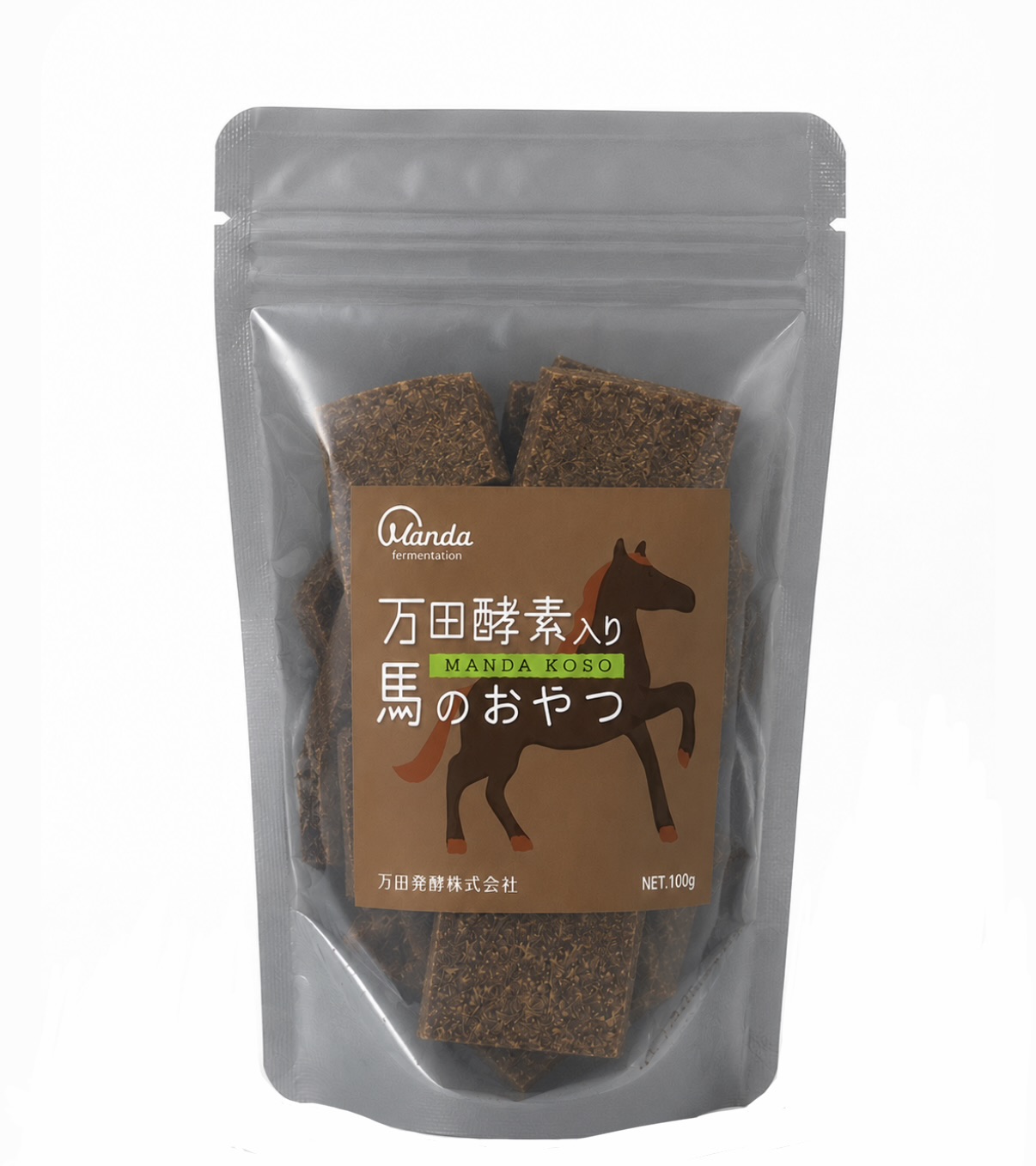 万田酵素入り 馬のおやつ 100g - 画像 (2)